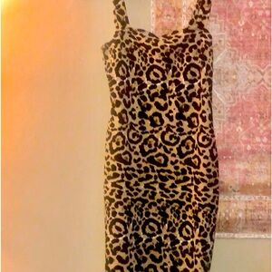 Leopard dress form fitting